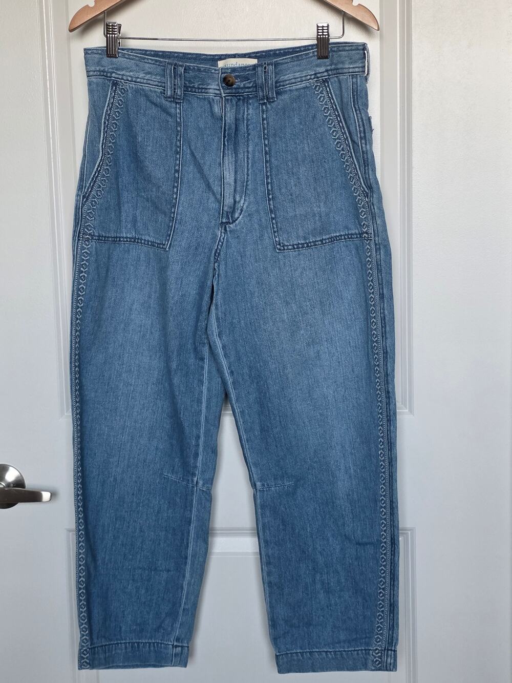 Sundance Embroidered Jeans